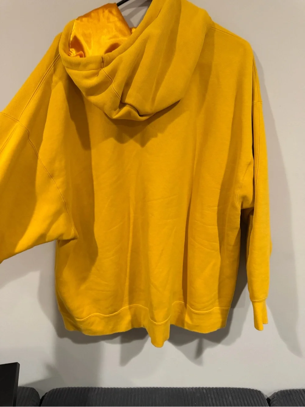 Jordan Men's Yellow Crewneck Hoodie - Pullover Sweatshirt